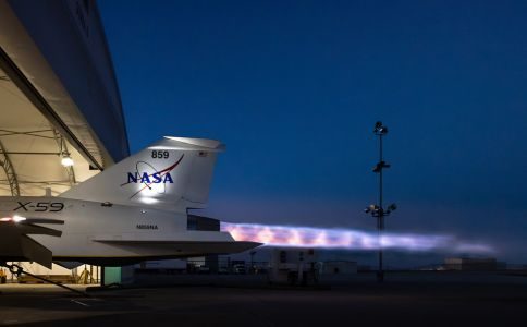 X-59 quiet supersonic jet rolls out for its 1st test drive